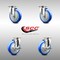 Service Caster 5 Inch 316SS Blue Polyurethane Wheel Swivel Top Plate Caster Brakes SCC, 2PK SCC-SS31620S514-PPUB-BLUE-2-TLB-2 - alternate 5